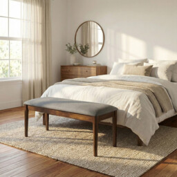 Dining Bench Orlando Walnut/Grey