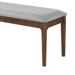 Dining Bench Orlando Walnut/Grey - thumbnail 3