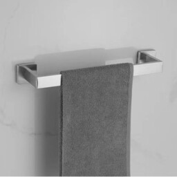 JORDAN&JUDY 5-Piece Silver Towel Rack Set, Stainless Steel, Rust-Resistant - thumbnail 3