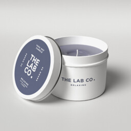 The Lab Co. Luxury Scented Candle - 30hrs Burn Time - Relaxing Fragrance with Cotton, Lavender and Jasmine - 100% Vegan Soy Wax - 180g wax weight - thumbnail 4