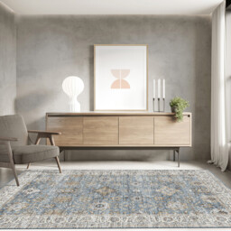 Washarug Rug Samira Rectangle Ice Blue 160x230cm - thumbnail 1