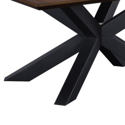 Coffee Table Nevada Rectangle Parquet Walnut/Black - thumbnail 2