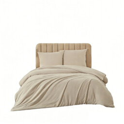 Meeallhome  Washed Brushed Duvet Cover Set 220*200cm/50*75cm*2  Beige gray - thumbnail 5