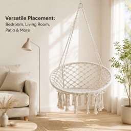 Terrabeta Garden furniture poly-cotton rope hammock chair - thumbnail 5