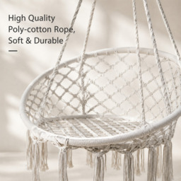 Terrabeta Garden furniture poly-cotton rope hammock chair - thumbnail 3