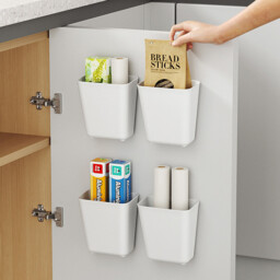 JORDAN&JUDY 4-Piece Wall-Mounted Storage Box Set, for Remotes & Small Items - thumbnail 3