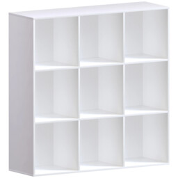 Vida Designs Bookcase Durham 9 Cube White - thumbnail 6