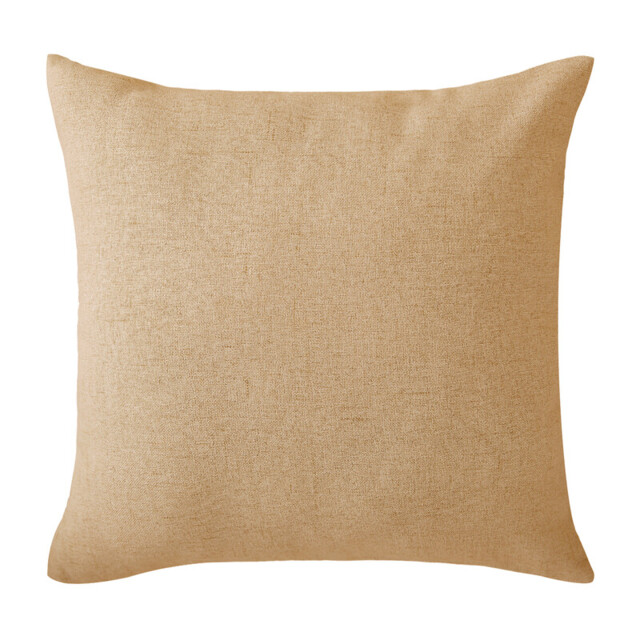 Deconovo faux linen cushion cover orange color 50*50cm 1pc