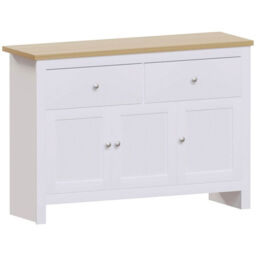 Vida Designs Sideboard Arlington 3 Doors 2 Drawers White/Oak Effect - thumbnail 5