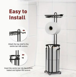SRD Freestanding Multi-Tiered Flat Metal Towel Rack, New Year Sale , Top gift picks - thumbnail 7