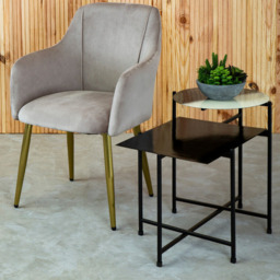 Fifty Five South Side Table Rasmus 2 Tier Metal Ombre Black/White - thumbnail 6