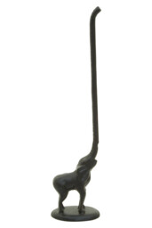 Maison by Premier Black Finish Elephant Toilet Roll Holder - thumbnail 6