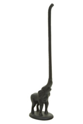 Maison by Premier Black Finish Elephant Toilet Roll Holder - thumbnail 2
