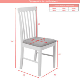 Dining Chairs Altona Grey/Charcoal 2pcs - thumbnail 6