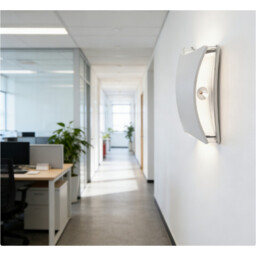 LED Wall Light Brushed Aluminium - thumbnail 4