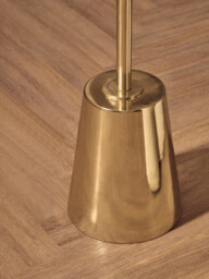 Interiors by Premier Side Table Avola Gold Finish/Black Marble Effect Top - thumbnail 3