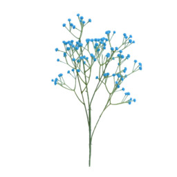 Wei's Moment 5Pcs Artificial  Flowers, Fake Flowers Silk Plastic Artificial Gypsophila Realistic Flower Arrangements Wedding Decoration Table Centerpieces blue - thumbnail 2