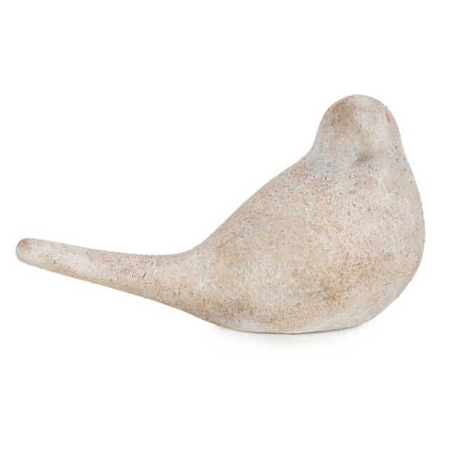 Candlelight Ornament Bird Right Washed Grey - image 1