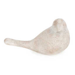 Candlelight Ornament Bird Right Washed Grey - thumbnail 2
