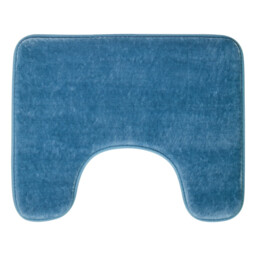 Maison by Premier Bath Mat & Pedestal Set Soak Microfibre Plush Blue 50x80cm - thumbnail 2