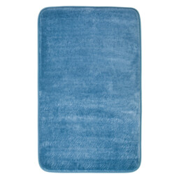 Maison by Premier Bath Mat & Pedestal Set Soak Microfibre Plush Blue 50x80cm - thumbnail 3