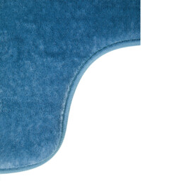 Maison by Premier Bath Mat & Pedestal Set Soak Microfibre Plush Blue 50x80cm - thumbnail 4