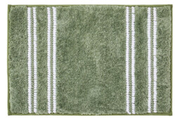 Maison by Premier Bath Mat Soak Microfibre Tufted Stripe Sage 40x60cm