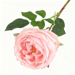 Yuejia 2Pcs 17.71in/45cmArtificial Austin Tea Rose Latex Simulation Flower Really Touch Wedding Banquet Family Party Garden Flowers Arrangement Decor(pink) - thumbnail 2