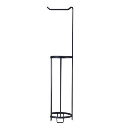 Croydex Wire Toilet Roll Holder - Black - thumbnail 3