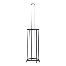 Croydex Wire Toilet Roll Holder - Black - thumbnail 4