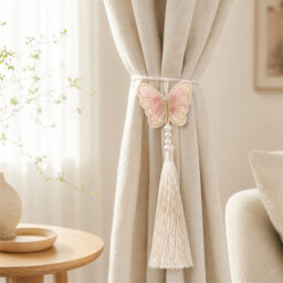 Huacan Butterfly Long Style Prohibited Step Pink Tassel - thumbnail 4