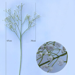 Wei's Moment 5Pcs Artificial  Flowers, Fake Flowers Silk Plastic Artificial Gypsophila Realistic Flower Arrangements Wedding Decoration Table Centerpieces white - thumbnail 2