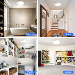 " New Upgraded Motion Sensor Ceiling Light with 3 Color Temperatures, 8 Inch 500LM LED Ceiling Light with Remote, 8000mAh Rechargeable Battery Powered Dimmable Sensor Light for Bathroom, Garage, Shed, Loft, Hallway, Stair" - thumbnail 4