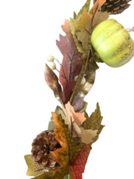 Daisy Darcy 6ft Autumn Pumpkin Garland with Natural Material Pinecone - thumbnail 2