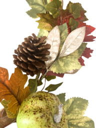 Daisy Darcy 6ft Autumn Pumpkin Garland with Natural Material Pinecone - thumbnail 4