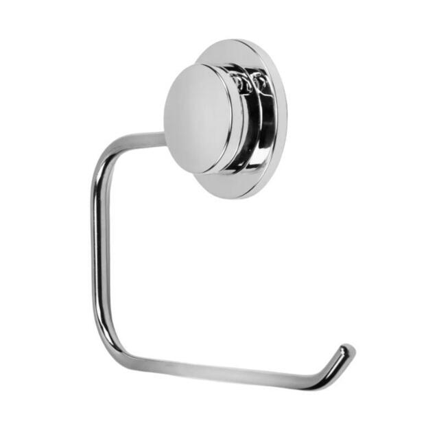 Croydex Stick 'n' Lock Toilet Roll Holder - Chrome - image 1