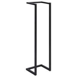 MINGHOU Black Wall-Mounted Towel Rack Easy Installation Bathroom Towel Holder Space-Saving Wall Towel Organizer for Bath Towels Hand Towels
