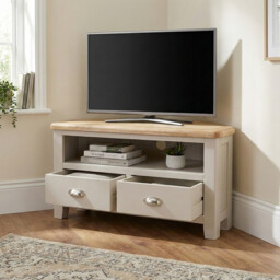 TV Unit Windermere Corner Oak Top Grey/Natural L:100cm - thumbnail 5