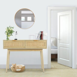 GRAVFORCE Console Table Slim Console Table for Hallway 2 Tier Entryway Table with 2 Drawers and Open Storage Shelf for Living Room Home and Office - thumbnail 6