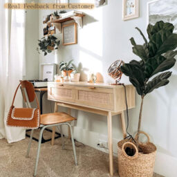 GRAVFORCE Console Table Slim Console Table for Hallway 2 Tier Entryway Table with 2 Drawers and Open Storage Shelf for Living Room Home and Office - thumbnail 3