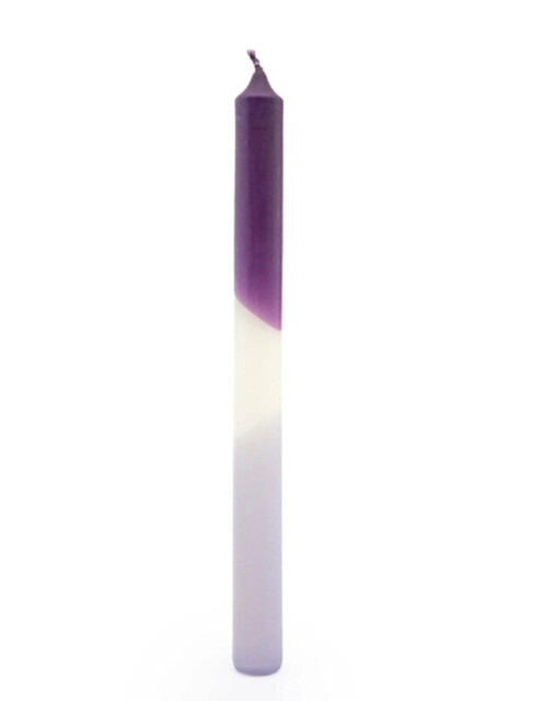 Candlelight Taper Candles Ombre Purple 6pcs - image 1