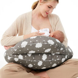 Momcozy Woven Cotton (100% Cotton) U-Shaped Nursing Pillow NP001 (Cloud/Animal Forest/Grey Cloud/Meteor Shower) - thumbnail 1