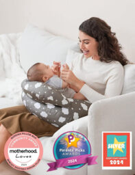 Momcozy Woven Cotton (100% Cotton) U-Shaped Nursing Pillow NP001 (Cloud/Animal Forest/Grey Cloud/Meteor Shower) - thumbnail 5
