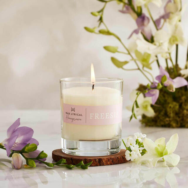 Wax Lyrical Candle Homegrown Freesia 586g
