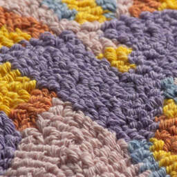 Heya Home Cushion Sweet Rectangle Knitted Multicoloured 30x50cm - thumbnail 2