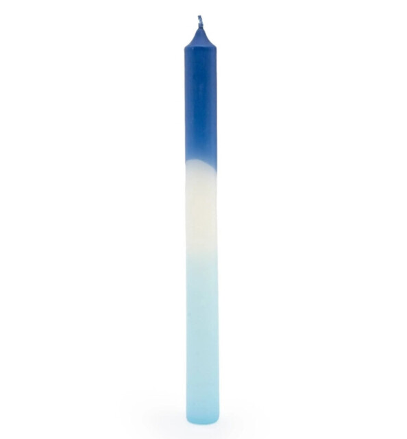 Candlelight Taper Candles Ombre Blue 6pcs - image 1