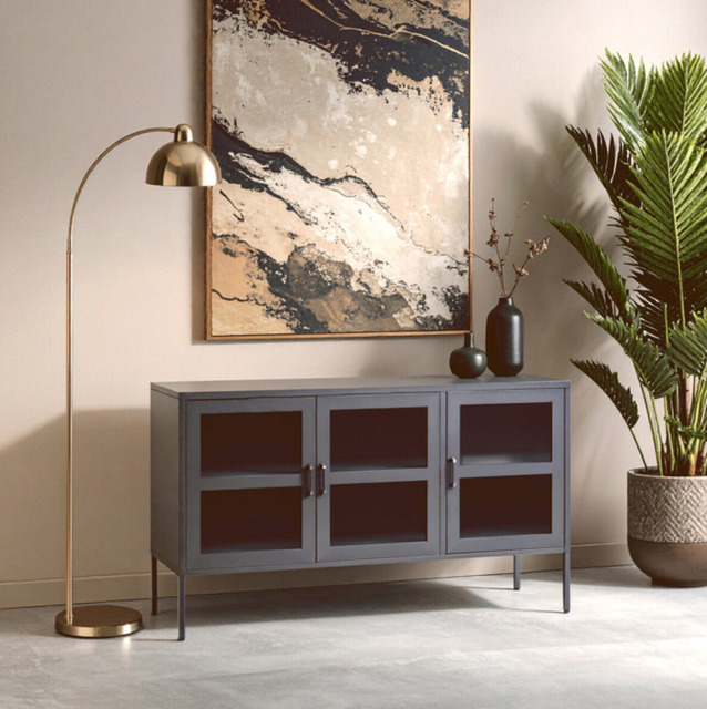 Interiors by Premier Sideboard Acier Metal Grey