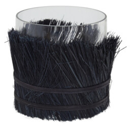 Interiors by Premier Candle Holder Kuta Black Small - thumbnail 1