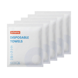 ochama disposable towels 30*70cm 10-pack (2 pieces*5 packs) essential for business trips and travel portable hygienic towels - thumbnail 1