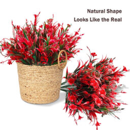 Yuejia 10Pcs 13.8in/35cmOutdoor artificial flowers, fake plants flowers, suitable for indoor and outdoor hanging window box decoration - thumbnail 2